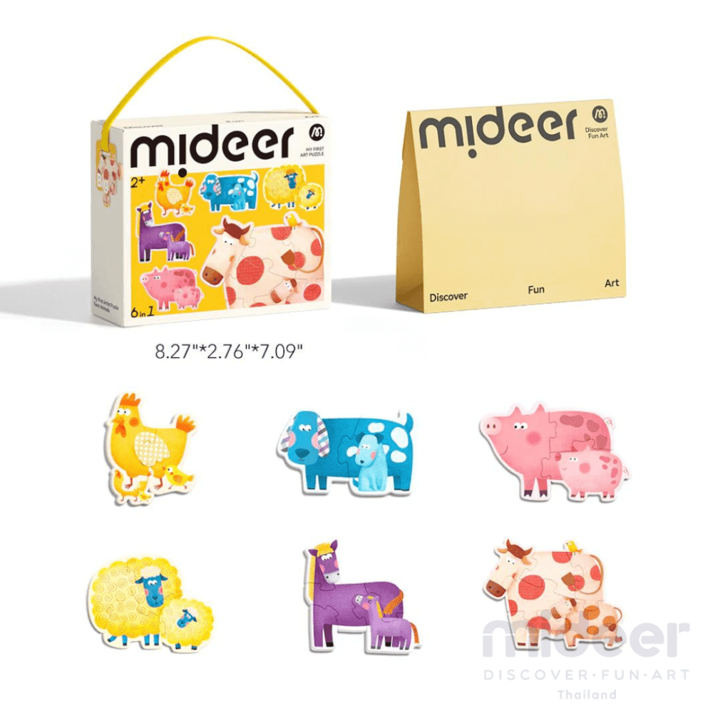 จิ๊กซอว์สำหรับเด็กเล็ก ลายสัตว์ในฟาร์ม MIDEER MD1462_6